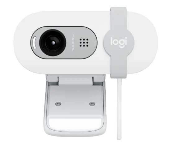 Logitech Brio 100 Full HD 1080p Webcam White for Meetings and Streaming