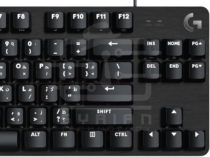 Logitech G413 TKL SE Wired Mechanical Gaming Keyboard - PBT keycaps (Arabic Keys)