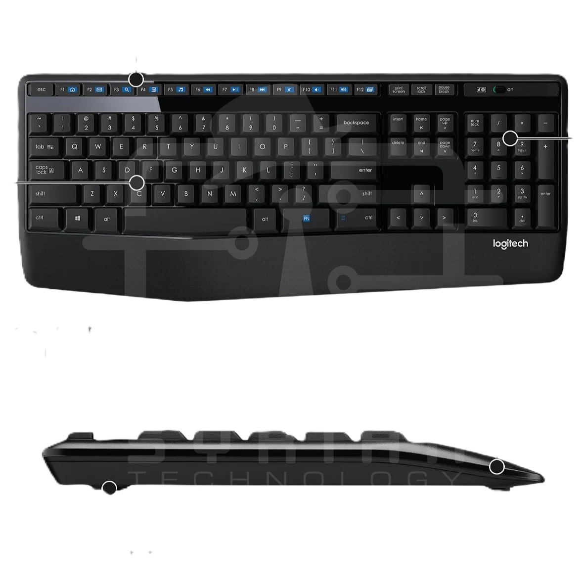 Logitech MK345 WIRELESS KEYBOARD AND MOUSE COMBO (Arabic & English Keys)