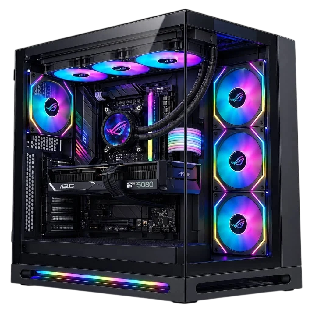 M.B ASUS ROG STRIX X870-F GAMING R9 9950X3D ASUS PRIME-RTX 5080-OC 16GB RAM 32GB SSD 1TB
