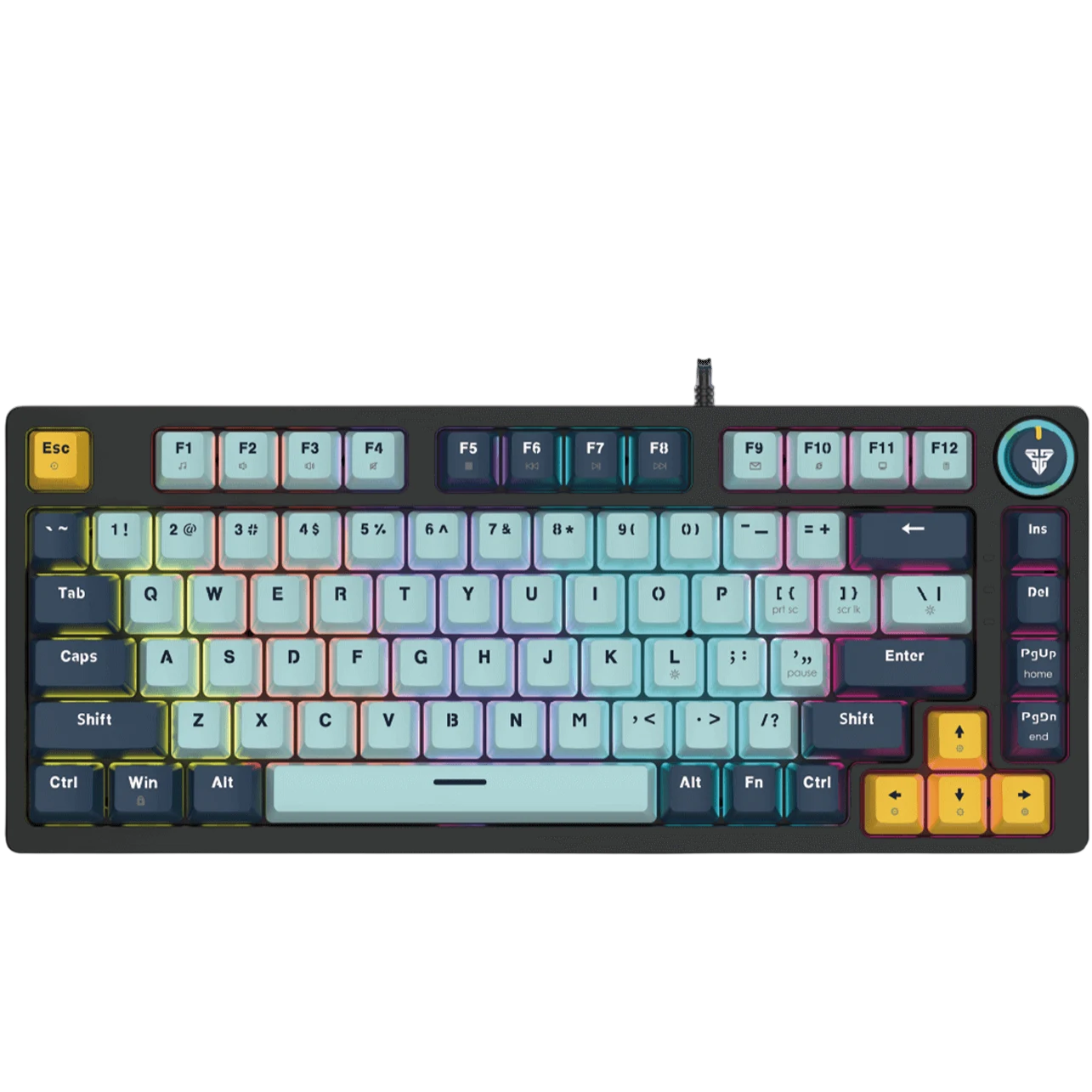 FANTECH ATOM81 MK875V2 MECHANICAL GAMING KEYBOARD – MIZU SERIES SKY BLUE