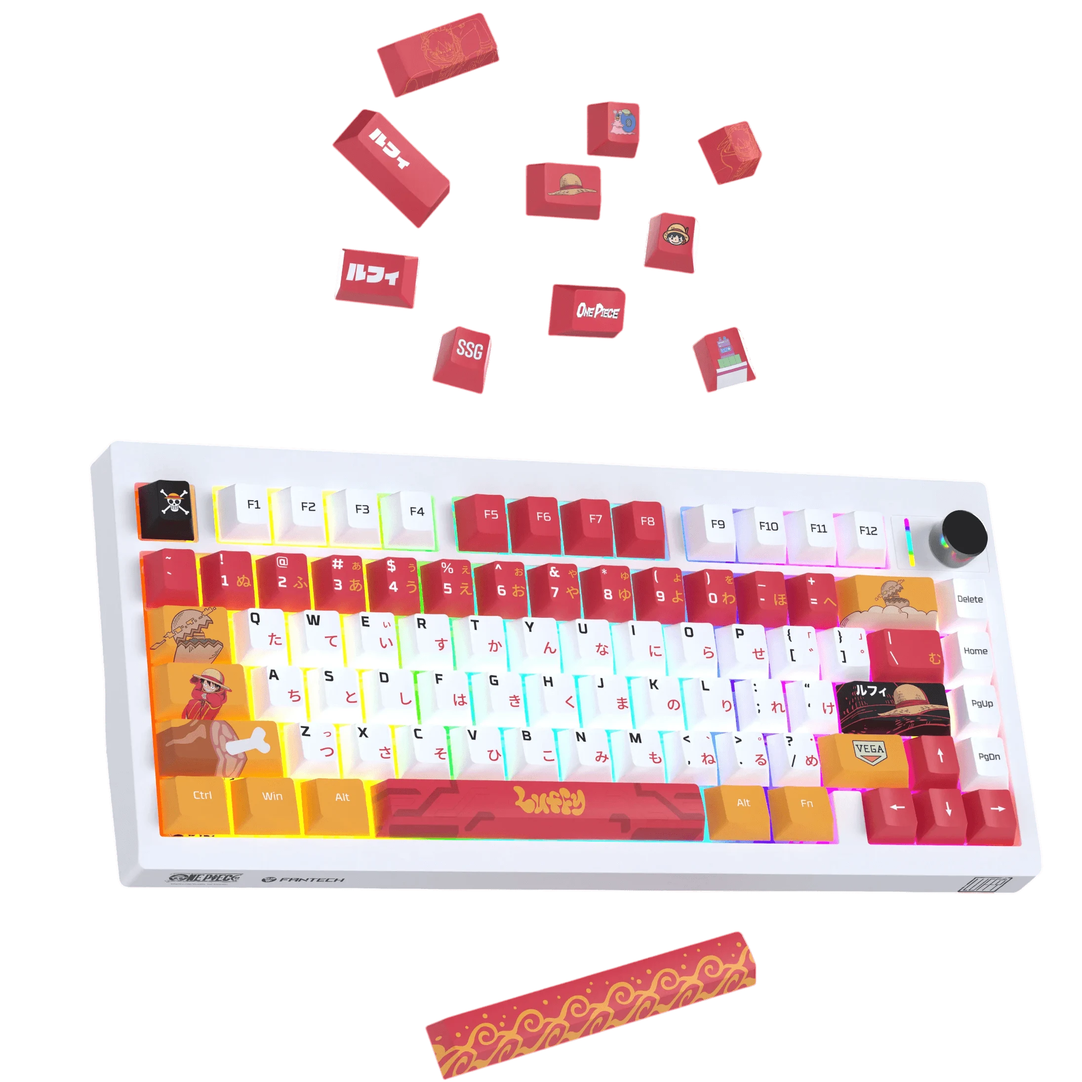 FANTECH MK921 ACK03 One Piece Monkey D. Luffy Egghead Edition Wireless Mechanical Gaming Keyboard