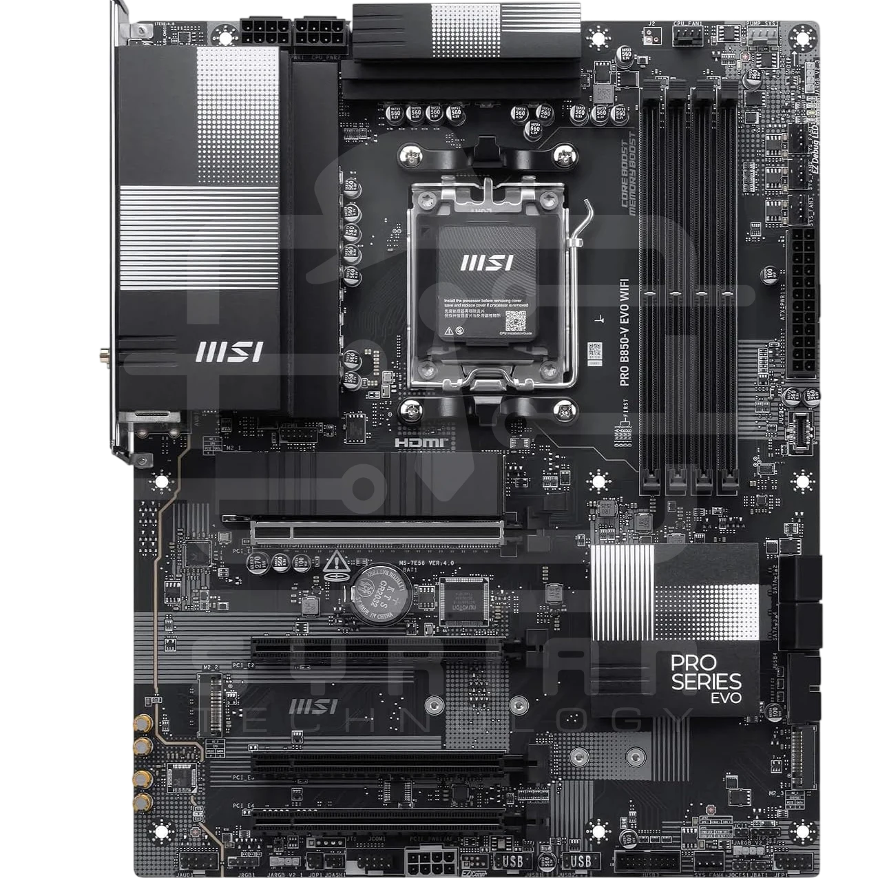M.B MSI PRO B850-V EVO WiFi 7 & Bluetooth  DDR5 Memory