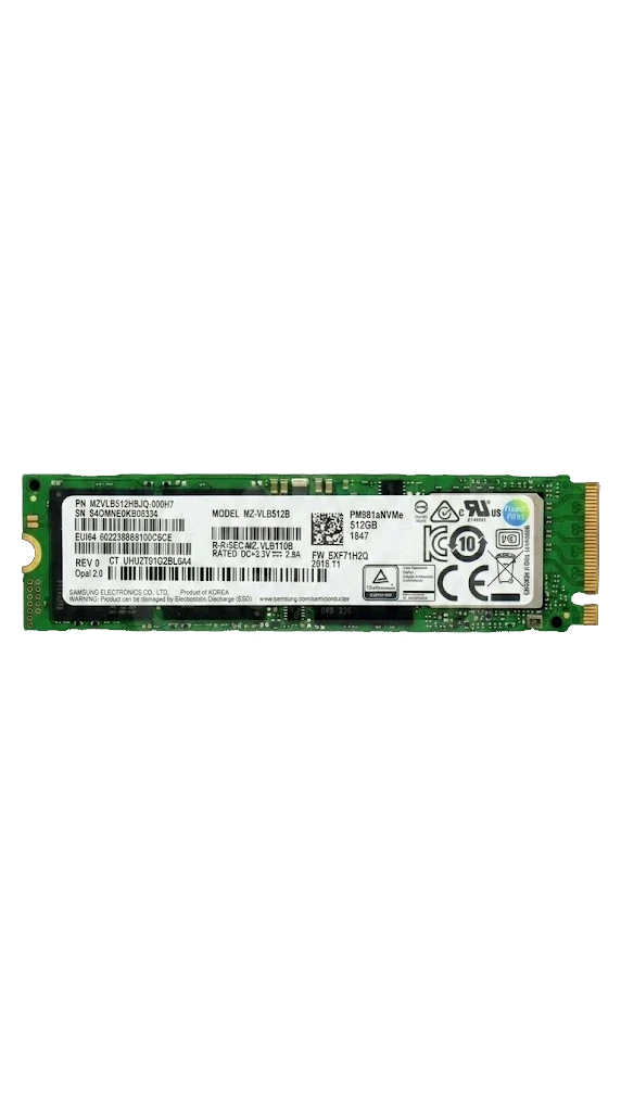 Samsung MZ-VLB512B SSD NVMe LAPTOP HARD