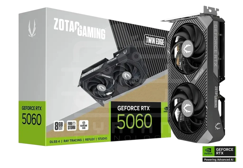 ZOTAC GAMING GeForce RTX 5060 Twin Edge 8GB GDDR7 Graphics Card