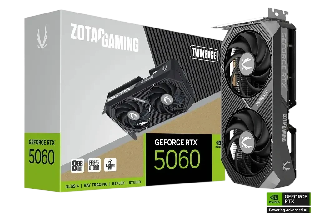 ZOTAC GAMING GeForce RTX 5060 Twin Edge 8GB GDDR7 Graphics Card
