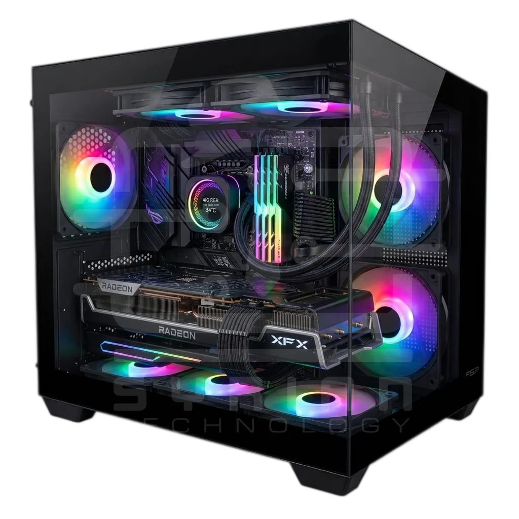 M.B Gigabyte H610M  i5-12400F XFX Radeon RX 6700 RAM 16GB  SSD 512GB