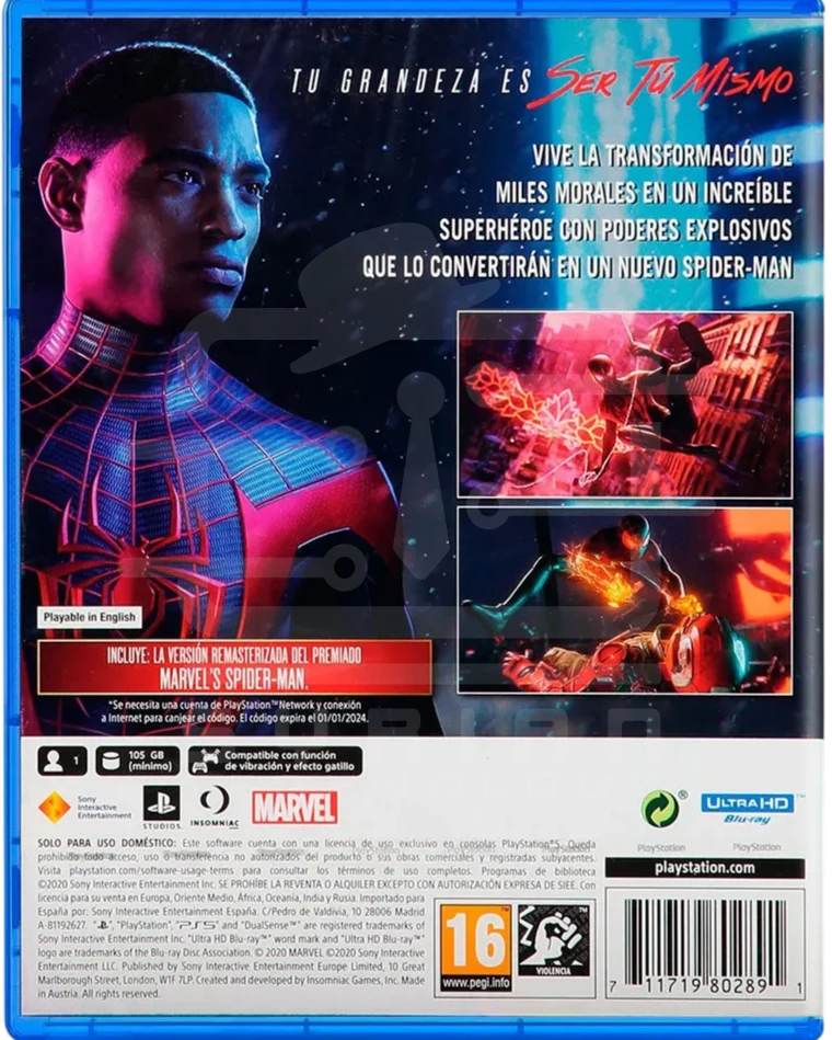 Spider miles PS5