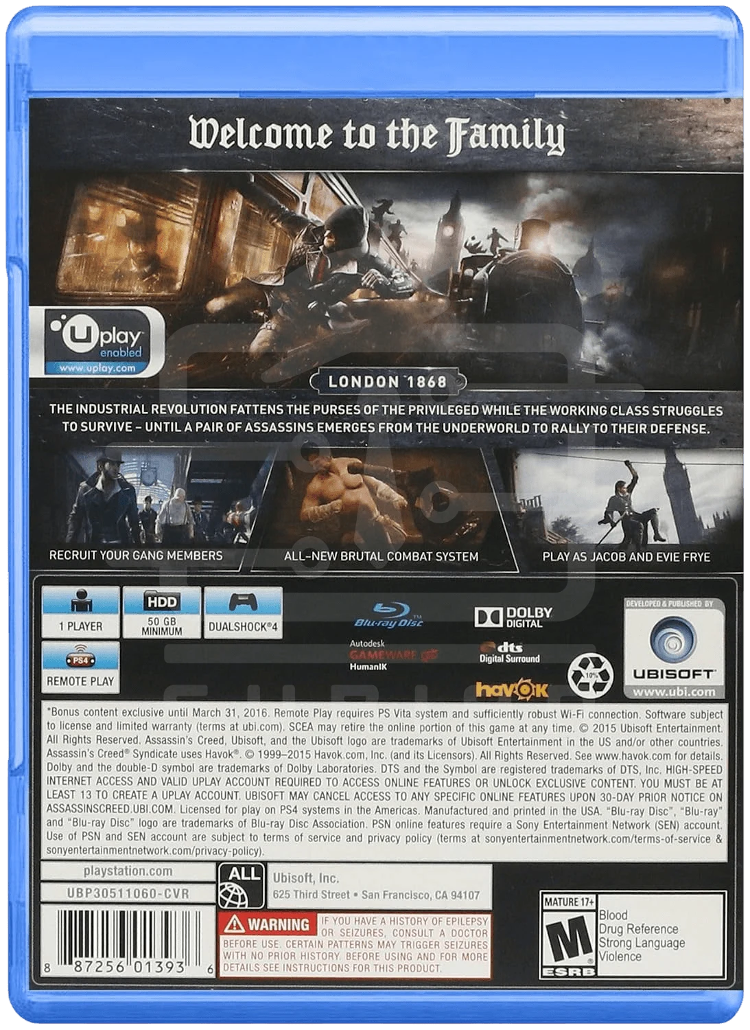 Assassins Creed: Syndicate Limited Edition PS4