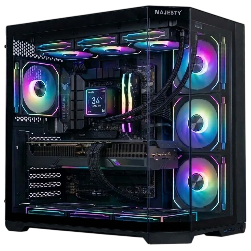 M.B ROG STRIX B850 AMD Ryzen 7 7800X3D GIGABYTE  RTX 5070 TI Ram32GB SSD1TB
