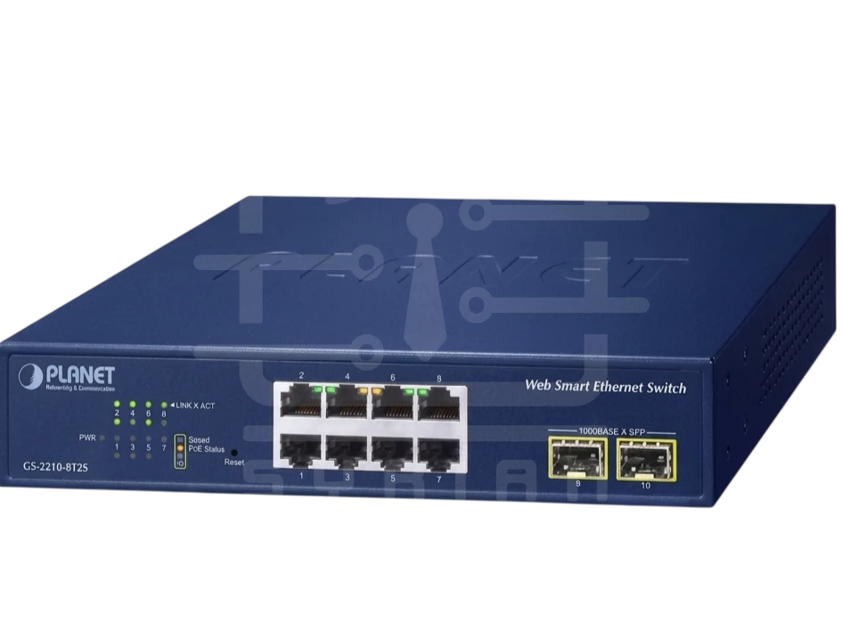 PLANET GS-2210-8T2S Web Smart Ethernet Switch