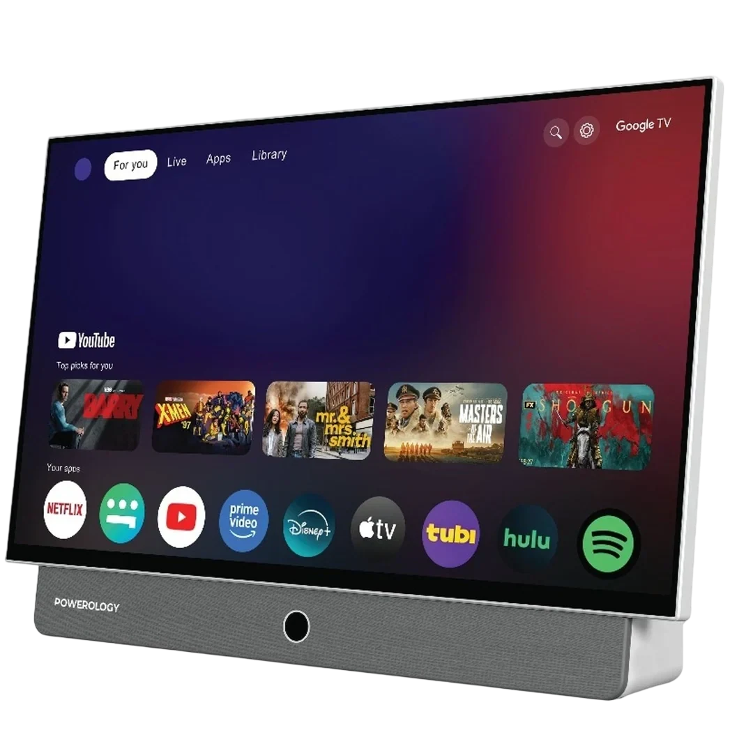 POWEROLOGY SMART TV PORTABLE PWH27BFBG 27 INCH FULL HD TOUCH SCREEN CPU OCTA CORE 6/128GB